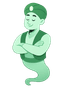 Taxora Genie mascot