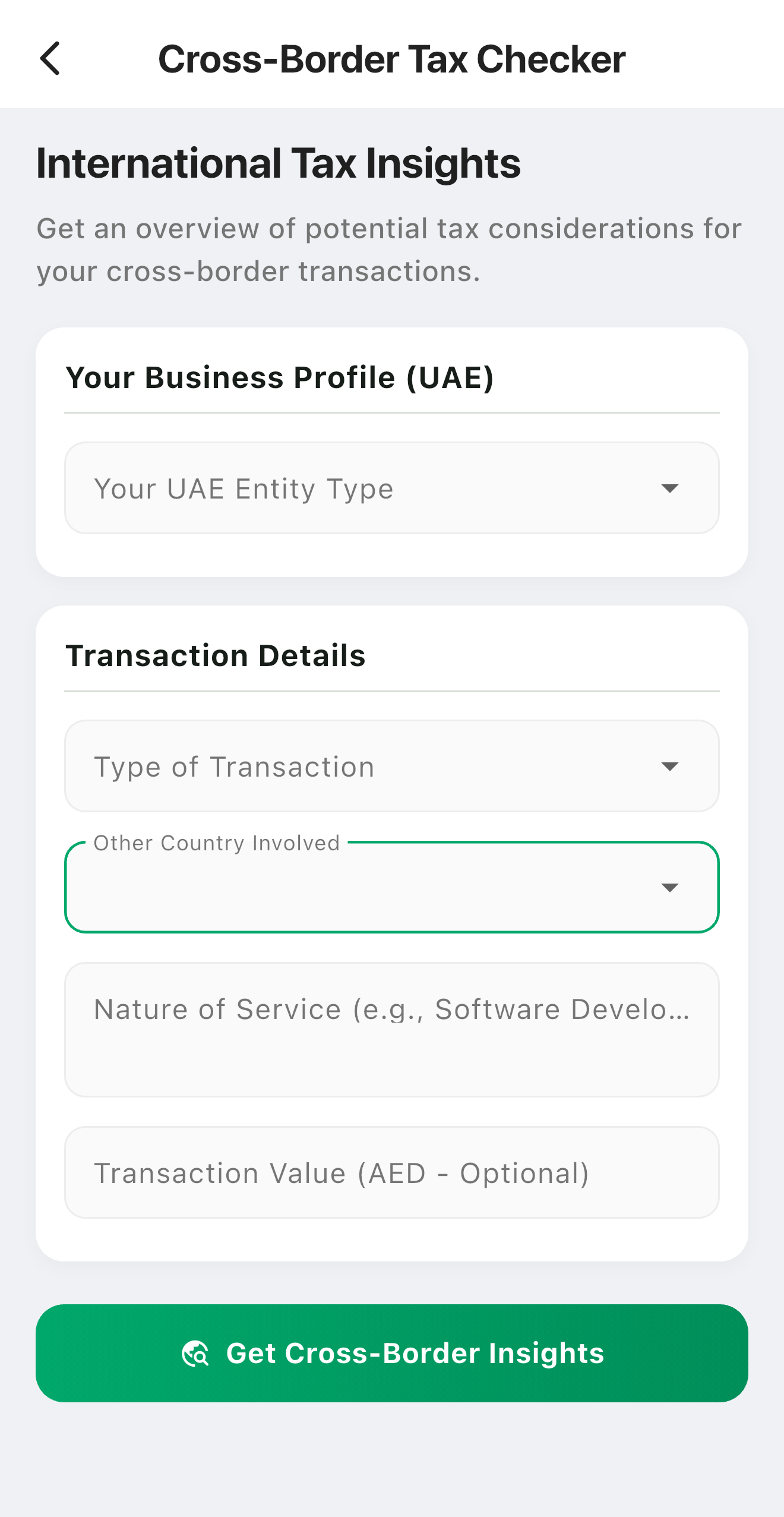 Cross-Border Tax Checker